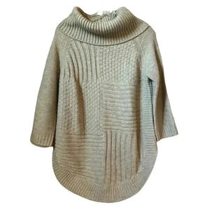 new directions Cream Cowl & Turtlenecks Sweater